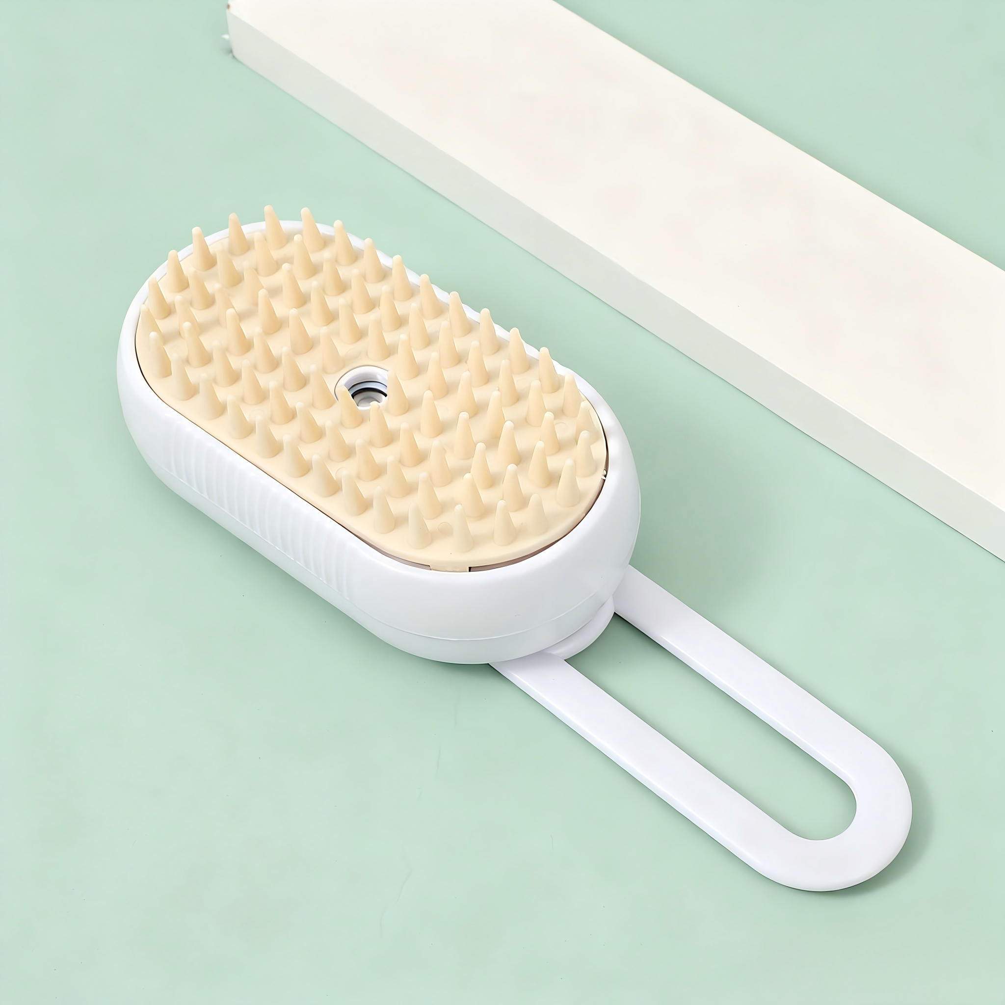 cepillo de gato y perro a vapor