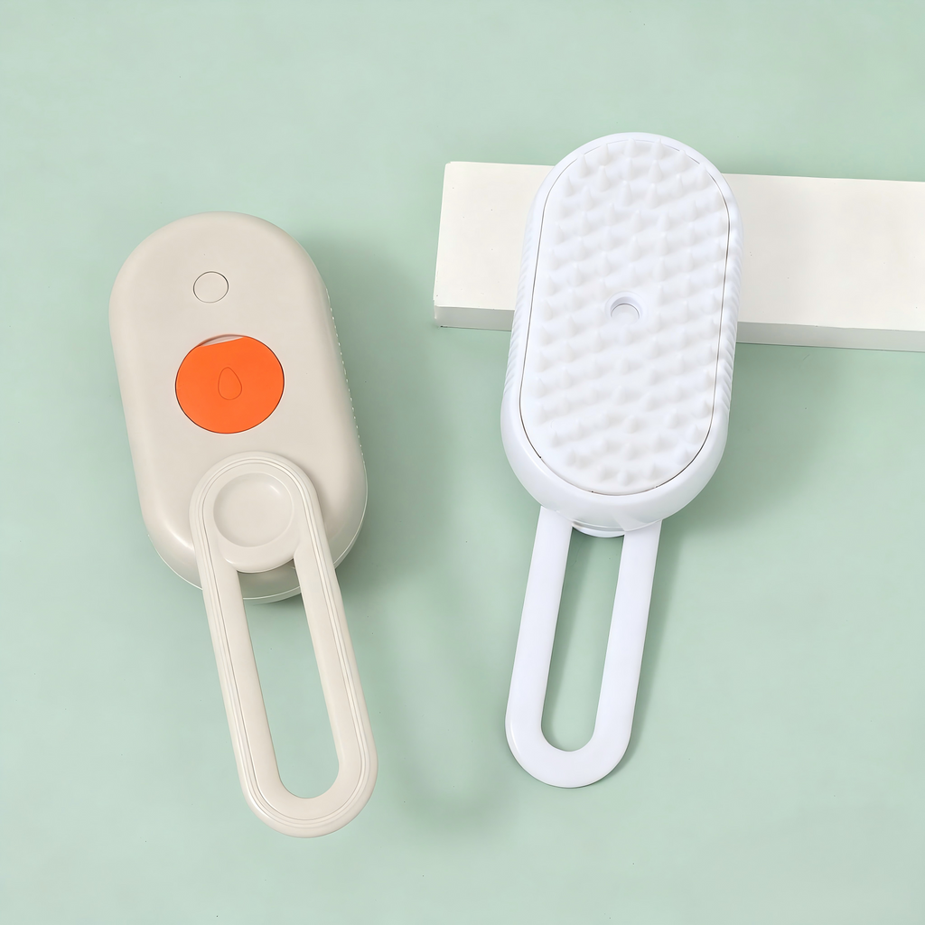 cepillo de gato y perro a vapor